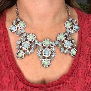 Lia Sophia Statement Necklace Rhinestone Crystal